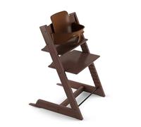 Seggiolone Tripp Trapp di Stokke con Baby Set, Walnut - Sedia regolabile ed evolutiva per bambini e adulti - Design ergonomico e classico