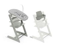 Seggiolone Tripp Trapp di Stokke, Glacier Green (Include Sedia + Baby Set 2) con Newborn Set - Design Sicuro, Regolabile, Ergonomico