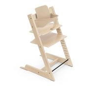 Seggiolone Tripp Trapp di Stokke, Natural - Include Sedia + Baby Set 2 per bambini tra 6-36 mesi - Regolabile, Ergonomico e Facile da pulire