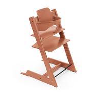 Seggiolone Tripp Trapp di Stokke, Terracotta - Include Sedia + Baby Set 2 per bambini tra 6-36 mesi - Regolabile, Ergonomico e Facile da pulire