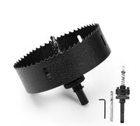 Seghe a tazza da 145 mm, bimetallica con attacco SDS-plus e codolo esagonale, corona per legno, rigips, metalli sottili, plastica