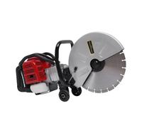 Seghe Circolari Da 1400 W 52CC Alimentate A Gas For Cemento, Muratura A Secco, Taglio Con Lama 350 Mm, Profondità Di Regolabile Costruzione robusta