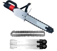 Seghe elettriche for il taglio di muri, taglierine for cemento, motosega senza spazzole, profondità 350 mm/480 mm, con 2 catene diamantate e 2 barre di guida(7800W)