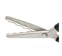 seghettata smerlo Pinking cesoie, forbici da sarto in acciaio INOX, professionale a zig-zag forbici di taglio forbici tessuto, decorare con impugnatura comoda, cucito forbici (smerlato (18 mm))