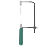 Seghetto ad Arco per Gioielli, Manuale, Compatto, Taglio Preciso, Verde | Utensile a U per Legno e Traforo, Leggero in Metallo e Legno, per Lavori Fini e Modelli