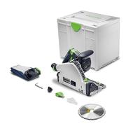 Seghetto alternativo a batteria Festool TSC 55 KSEB 18 V con KickbackStop, lama di precisione per tagli sottili, taglio obliquo fino a 47°, compatibile con guida lineare, set Systainer