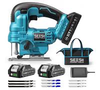 Seghetto Alternativo a Batteria Seesii 21V, Seghe da traforo Elettrico con 2 Bat