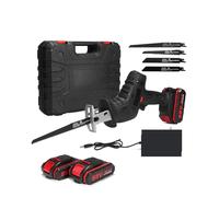 Seghetto alternativo elettrico senza fili da 3000 giri/min, macchina for il taglio di metalli e legno, utensile portatile, velocità variabile, 2 batterie Per uso fai da te(1 Battery)