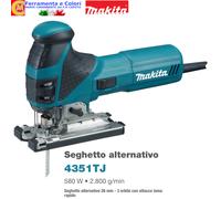 Seghetto Alternativo Legno MAKITA Elettrico 580W 26mm 4351T 3 Orbite Taglio 135