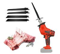 Seghetto Alternativo Portatile, Compatibile con Batterie Makita, con 4 Lame, per Tagliare Legno e Ossa, Motore Brushless a Basso Rumore (Senza Batteria)