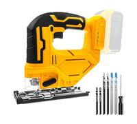 Seghetto alternativo senza fili compatibile con batteria DeWalt Max da 20 V, velocità variabile 2900 giri/min, tagli smussati a 45°, lunghezza corsa 25 mm, orbitale a 3 posizioni per taglio di legno e