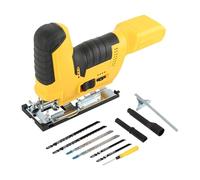 Seghetto alternativo senza fili per Dewalt con batteria max 20 V, strumento di taglio senza spazzole, 2800 giri/min, tagli smussati a 45° con lame seghetto alternativo per taglio dritto/curvo