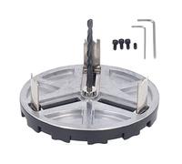 Seghetto Circolare Regolabile per Fori, Strumento Per Taglio in Legno e Plastica, Diametro 45-130mm - Lama Tripla Dentata per Tagli Precisi, Realizzato in Nylon e Lega di Zinco