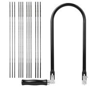 Seghetto da Traforo con 12 Lame (4#6#8#10#), Arco per Traforo 290mm, Lame per Metallo e Legno, Seghetto da Precisione per Modellismo e Tagli Precisi