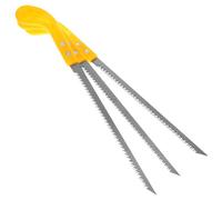 Seghetto Manuale per Taglio Legno Mini 3 Pezzi Giallo | Acciaio e Plastico, Lavorazioni Fini, Uso Outdoor e Giardino, Formato Compatto per Tre Unità