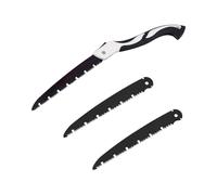 Seghetto per Legno, Sega da Giardino a Mano, Sega Manuale Fine, Giapponese Saw, Seghetto Potatura, Pieghevole Segaccio, con 2 lama in acciaio al carbonio SK5, adatta per seghe da potatura da esterno