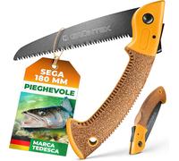 Seghetto Pieghevole Da Potatura Giardino180 Mm. Sega Con Manico in SUGHERO. Lama