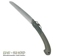 SEGHETTO PIEGHEVOLE OLIVA E NERO CON BORSA ARMY BW SEGA CACCIA SEGA A MANO OU...