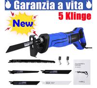 Seghetto Universale Sega a Gattuccio 900W Taglio Legno e Metallo con 5 Lame IT