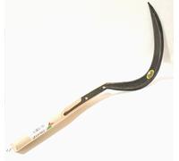 SEGHEZZO FORGIATO FALCE FALCIUOLA LISCIA N. 3 MANICO IN LEGNO FALCI CM. 63