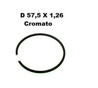 Segmento fascia da pistone cromata anello trapezoidale Polini per D 57,5 X 1,26