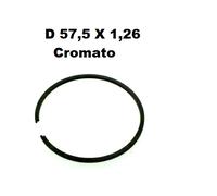 Segmento fascia da pistone cromata anello trapezoidale Polini per D 57,5 X 1,26