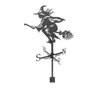 Segna Vento da Tetto Halloween, Indicatore di Direzione Vento in Ferro Nero | Kit Eolico Completo, Decorazioni per Garage e Pavilion, Facile da Assemblare, Resistente AI Raggi UV