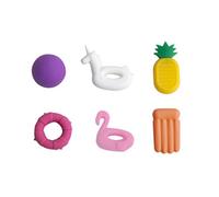 Segnabicchieri colorati per piscina, 6 pezzi