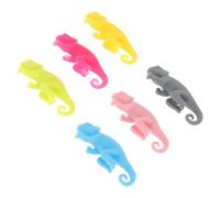 Segnabocchiere in Silicone, 6 Pezzi, Identificatore Atmosfera Natalizia | Bottiglie e Calici, Festa Stile Bello, Decorazione e Riconoscimento Pratico, Set da Sei