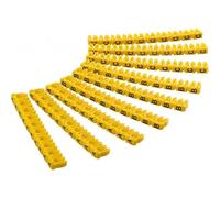 Segnacavi Goobay 2,5 mm giallo, confezione da 90 unità