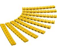 Segnacavo Giallo Lettere A-C per Cavi 2.5-4.0mm - Goobay ISWT-MARK4L-CL