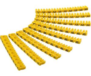 Segnacavo Giallo Lettere A-C per Cavi 4.0-6.0mm - Goobay ISWT-MARK6L-CL