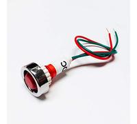 SEGNALATORE LUMINOSO DA PANNELLO A LED 12VDC/VAC - COLORE ROSSO