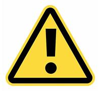 Segnale adesivo avvertimento generale 12 pezzi da 7 cm adesivo triangolo giallo segnalazione pericolo (7 cm, avviso generale)