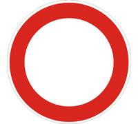 Segnale Cartello Segnaletica Stradale Rifrangente Insegna Divieto Supporto Preavviso Segnalatore Cartelli (SEGNALE 'DIVIETO DI TRANSITO')