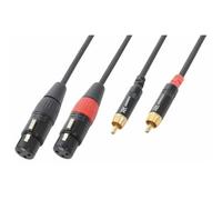 Segnale cavo, 2 x prese XLR a 2 x RCA - 1.5 m