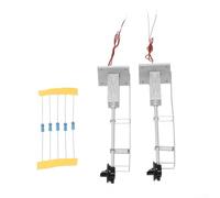 Segnale d'acciaio del faro di ricerca con i LED rossi e verdi per la ferrovia del modello della scala di HO, compatibile con per le disposizioni della scala di OO