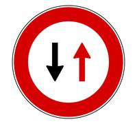 Segnale dare precedenza nei sensi unici cartello stradale a disco diametro 60 cm