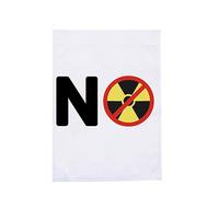 Segnale di avvertimento appeso bandiera per combattere l'inquinamento nucleare Design ad alta visibilità aumentare la consapevolezza sull'inquinamento nucleare