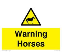 Segnale di avvertimento dei cavalli - 200 x 150 mm - A5L