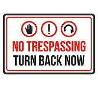 Segnale di avvertimento di sicurezza Aubrey Hammond - Dead End Private Road No Trespassing - 30,5 x 20,3 cm, MuoTU76, 12 x 8