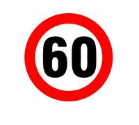 Segnale di avvertimento limite di velocità 90 km/h adesivo for camper, moto, accessori for paraurti adesivo impermeabile in PVC, 16 cm x 16 cm(Pink2,30cmx30cm)