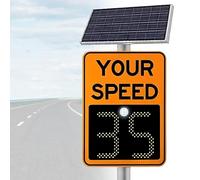 Segnale di feedback della velocità solare con rilevamento di 3 corsie, lettura digitale della velocità a LED, monitoraggio della velocità per tutte le condizioni atmosferiche B 600mmX600mm