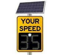 Segnale di feedback di velocità radar solare, display a LED per autostrade e strade limitate, avviso limite di velocità