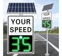 Segnale di feedback di velocità telecomandato per la sicurezza del traffico su autostrade e strade a velocità limitata