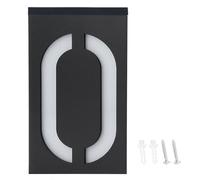 Segnale di indirizzo solare per esterno, numeri civici illuminati a energia solare per esterno LED Numero civico luminoso Targa per porta Insegne di indirizzo a LED impermeabili (Numero 0)