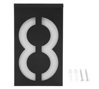 Segnale di indirizzo solare per esterno, numeri civici illuminati a energia solare per esterno LED Numero civico luminoso Targa per porta Insegne di indirizzo a LED impermeabili (Numero 8)