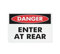 Segnale di pericolo per cantiere edilizia - Do Not Enter Cartello di sicurezza 30,5 x 20,3 cm riflettente alluminio metallo segnaletica di avvertimento con simbolo per uso interno ed esterno