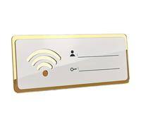 Segnale di piastra Wifi - Placca da parete WiFi in acrilico, design di montaggio | Segnale Internet wireless compatto per casa, affari, hall dell'hotel, appartamento, centro commerciale |