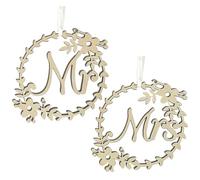 Segnale di sedie per matrimoni - Placca sposa in legno rustico, elegante tavola d'amore | Coppia creativa tag sospeso, decorazione della cerimonia romantica, ornamento del ricevimento vintage, accesso